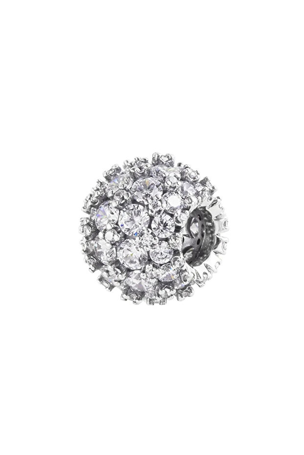 Pave Round Charm