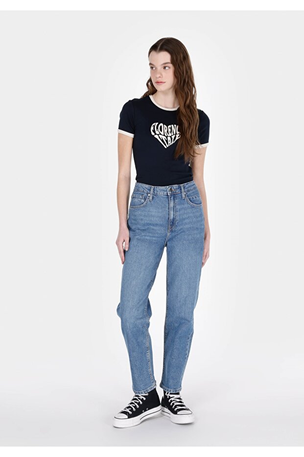 Straight Fit Women's Indigo Jean Trousers