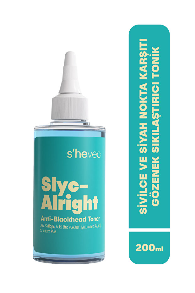 Anti-Blackhead and Pore Tightening Salicylic Acid 200 ml Vegan Tonic Slyc–Alright