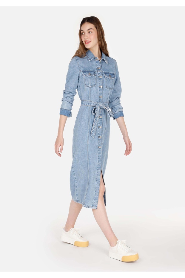 Slim Fit Women's Long Sleeve Dress