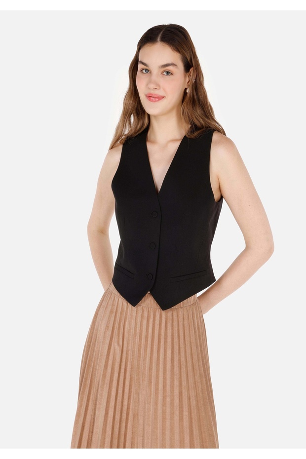 Black Women's Shirt with Sleeves