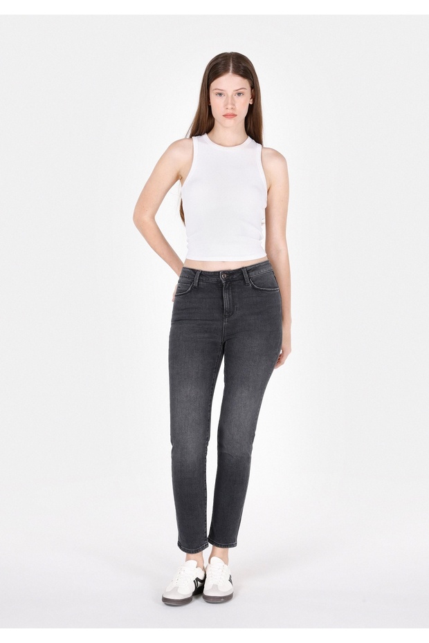 Slim Fit Women's Black Jean Pants