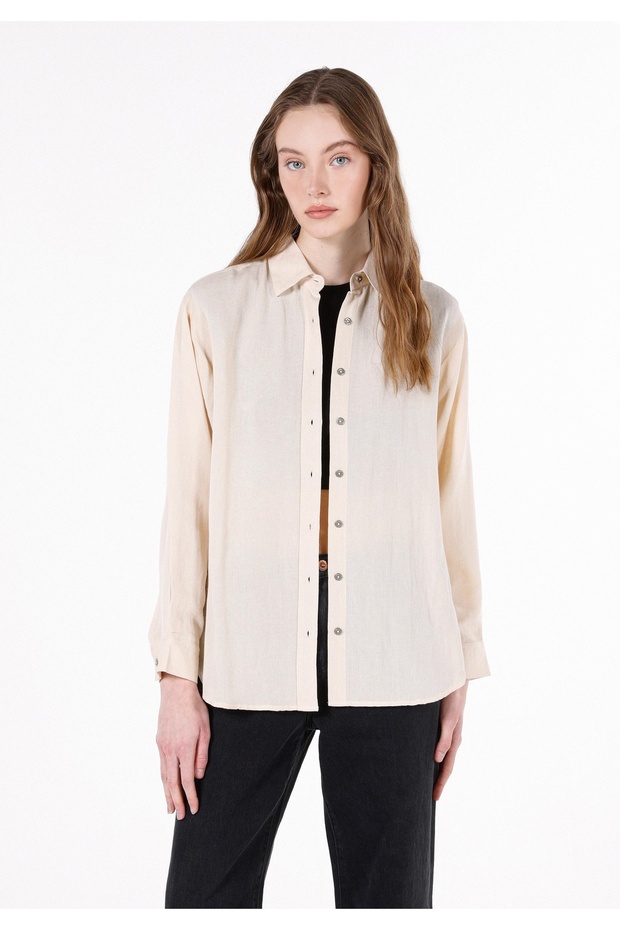 Beige Women's Shirt - U.sleeve Model