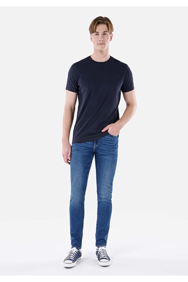 Skinny Fit Men's Indigo Jean Trousers