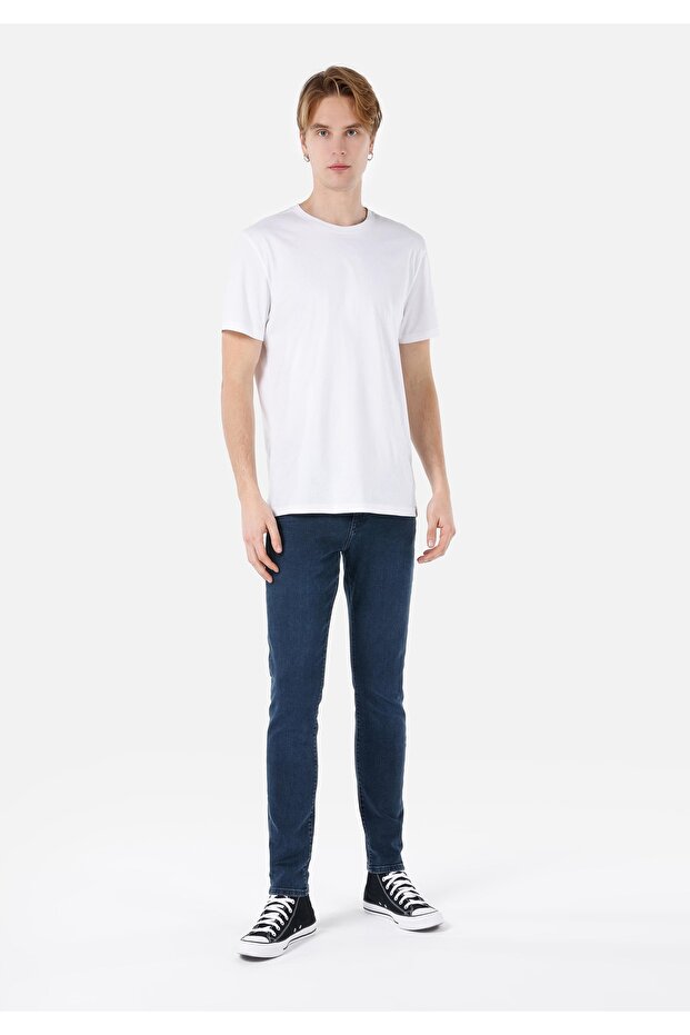 Slim Fit Men's Dark Indigo Jean Trousers