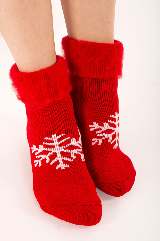 Red Thermal Christmas Socks