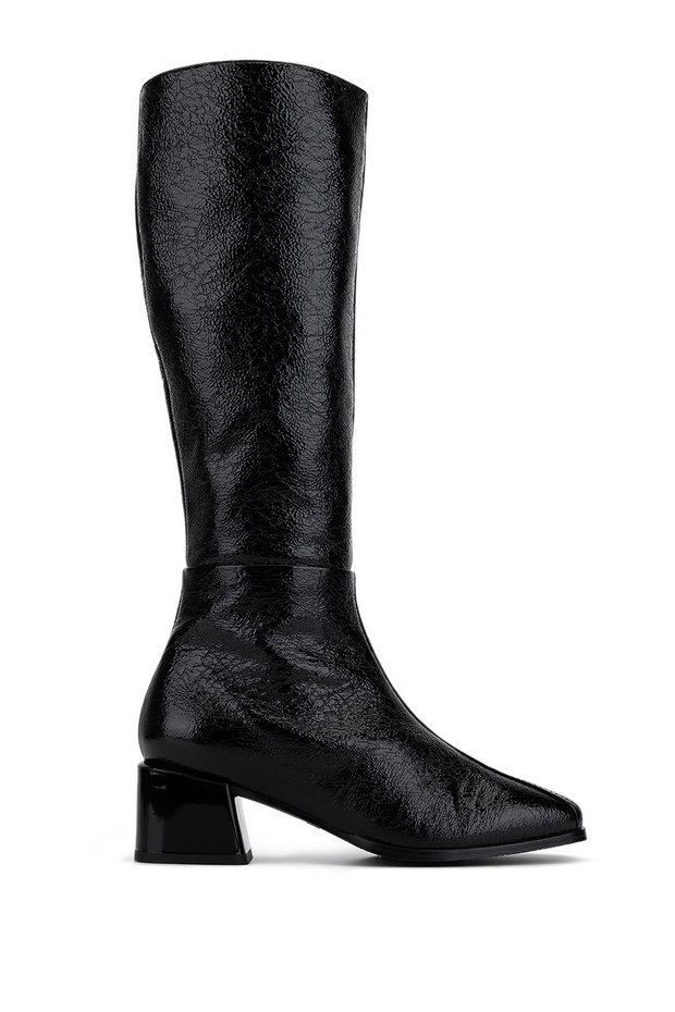 Women's Genuine Leather Heeled Boots 33 Zc7311 Bn Czm Sk22/23