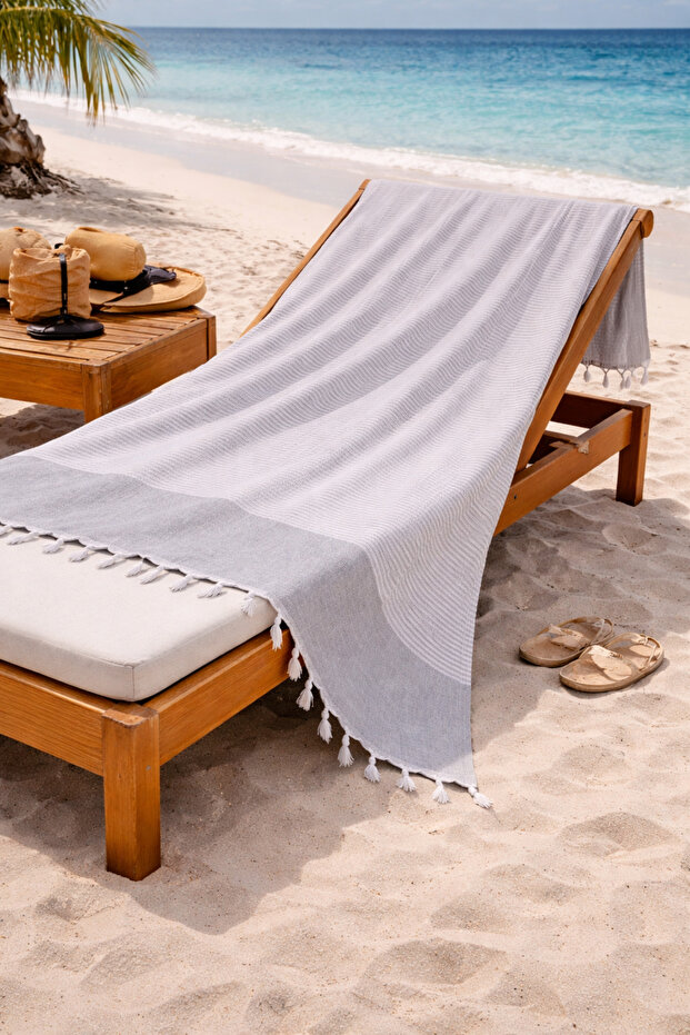 Hürrem 100% Cotton Peshtemal 90X170 Large Size Beach Towel Bath Peshtemal