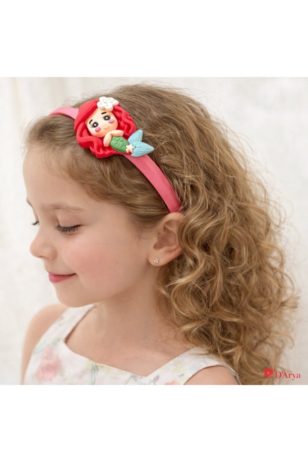 Dd113 Pink Mermaid Crown Girl Child Baby
