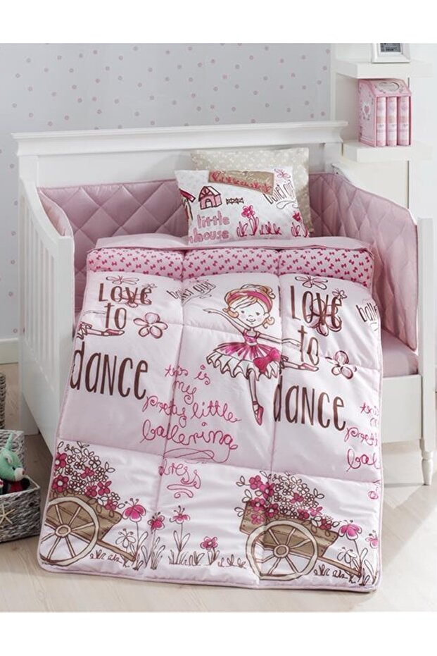Dance 100% Cotton Ranforce Baby Duvet Cover Set