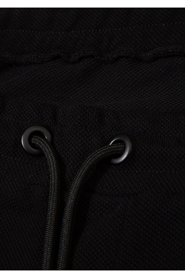 Siyah Örme Şort 066694-900 - 8