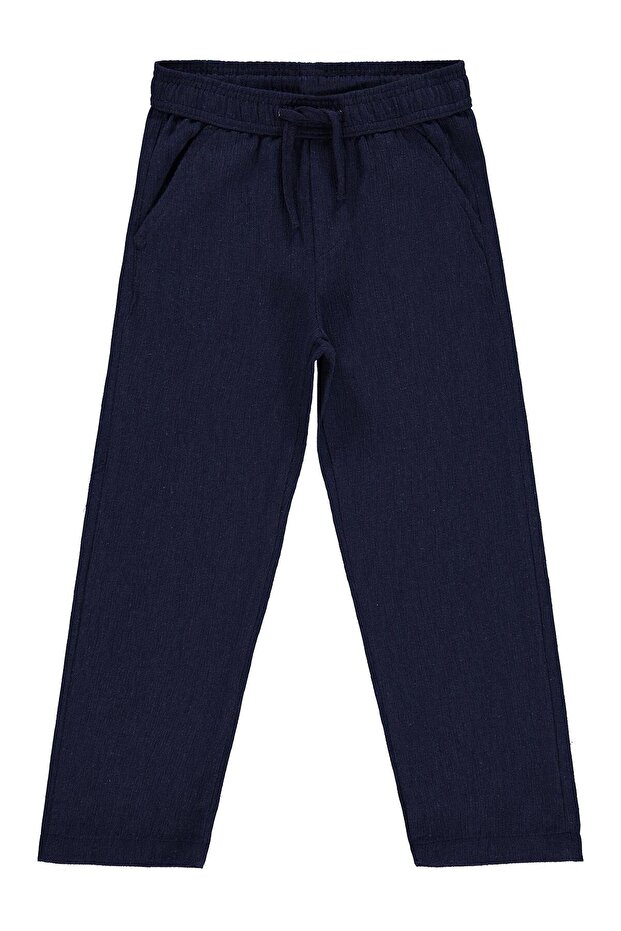 7118-2 Self-Adhesive Pants for Ages Patterned 6-9 - Navy Blue 6-7 Years