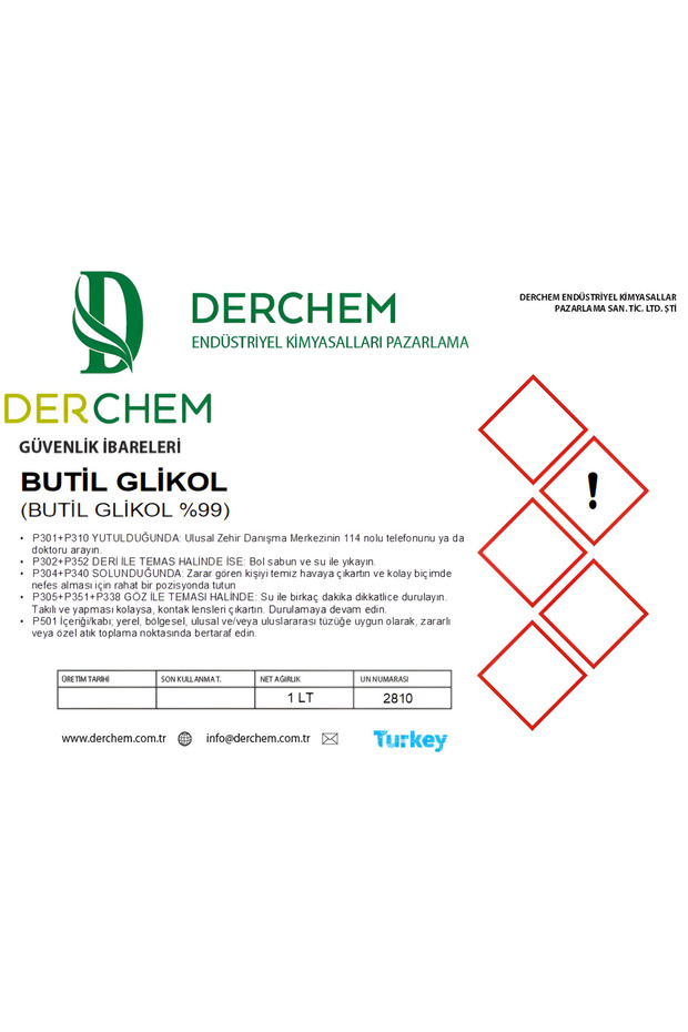 BUTİL GLİKOL %99,9 - 2