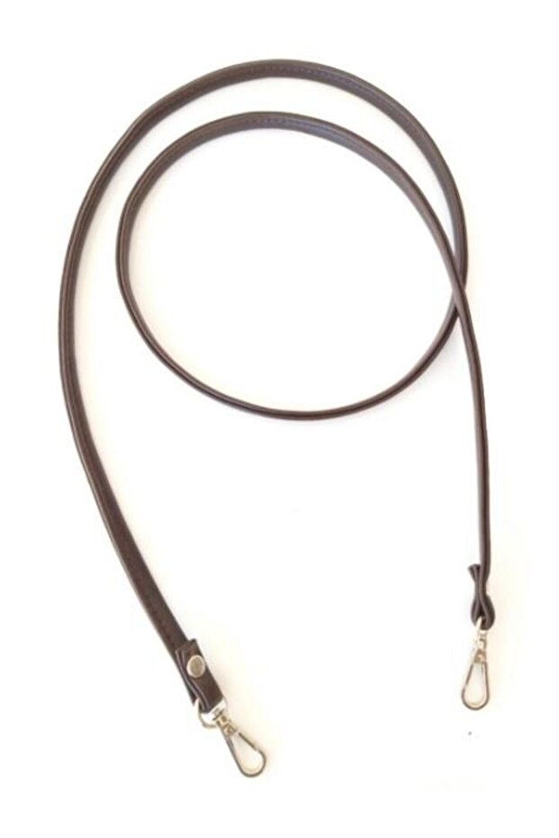 Spaghetti Model Bag Handle Dark Brown Color Silver Metal