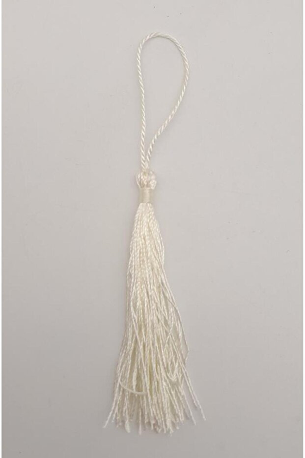 Cream Color Flush Tassel 1 Piece