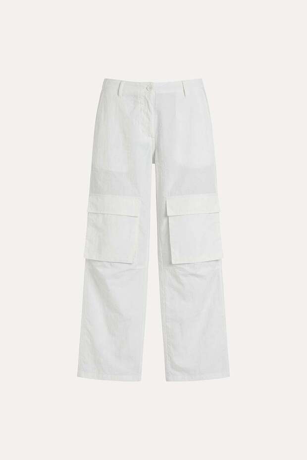 Mid Waist Parachute Trousers