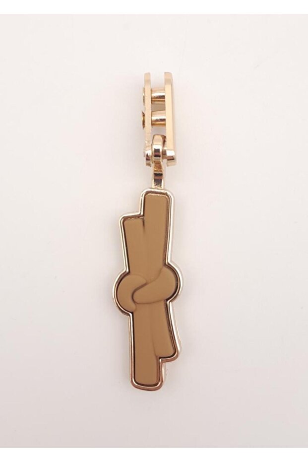 Angel Milk Coffee Ribbon Model Light Gold Metal Handle - 1 Piece