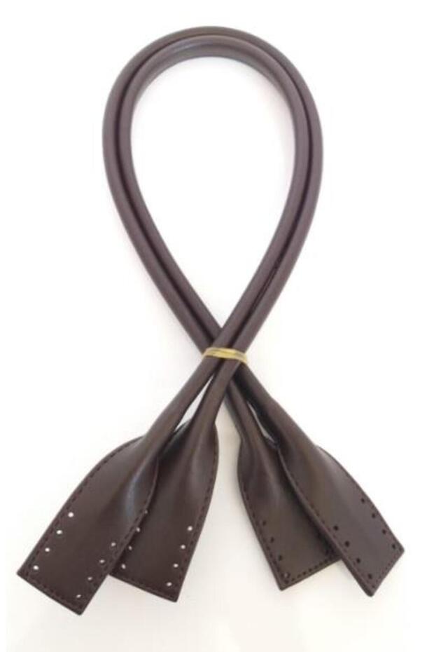Faux Leather Pelikan Model Bag Handle Dark Brown Color