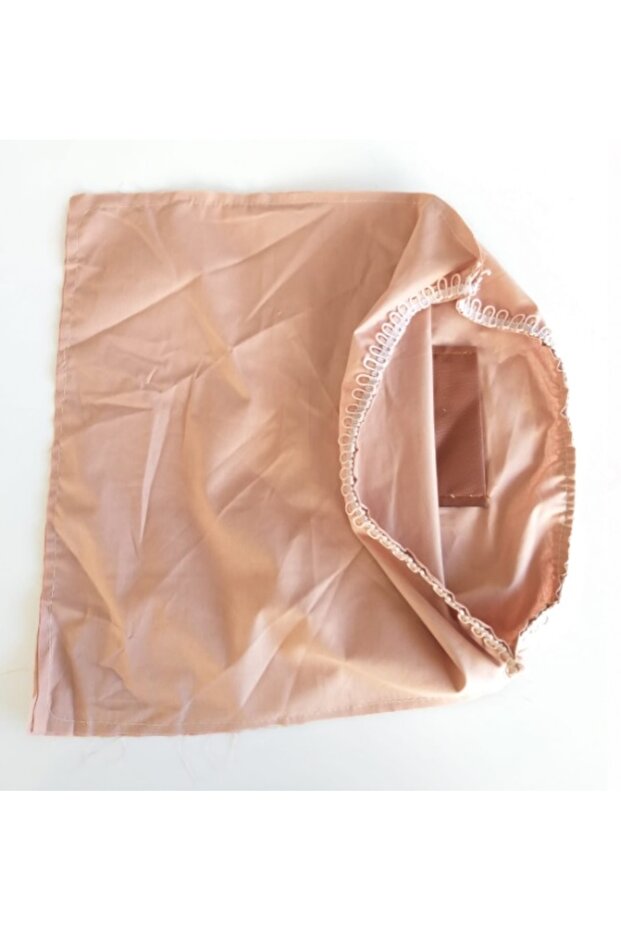 Unzipped 38X38 cm Sewn Lining Milk Coffee
