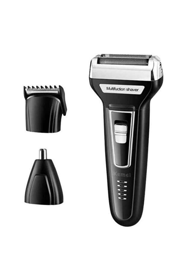 Rechargeable Electric Shaver Machine Black