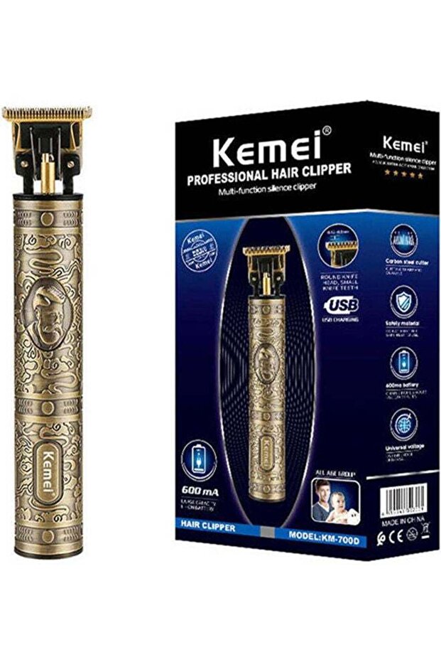 Electric Hair Clipper For Men KM- 700D Gold