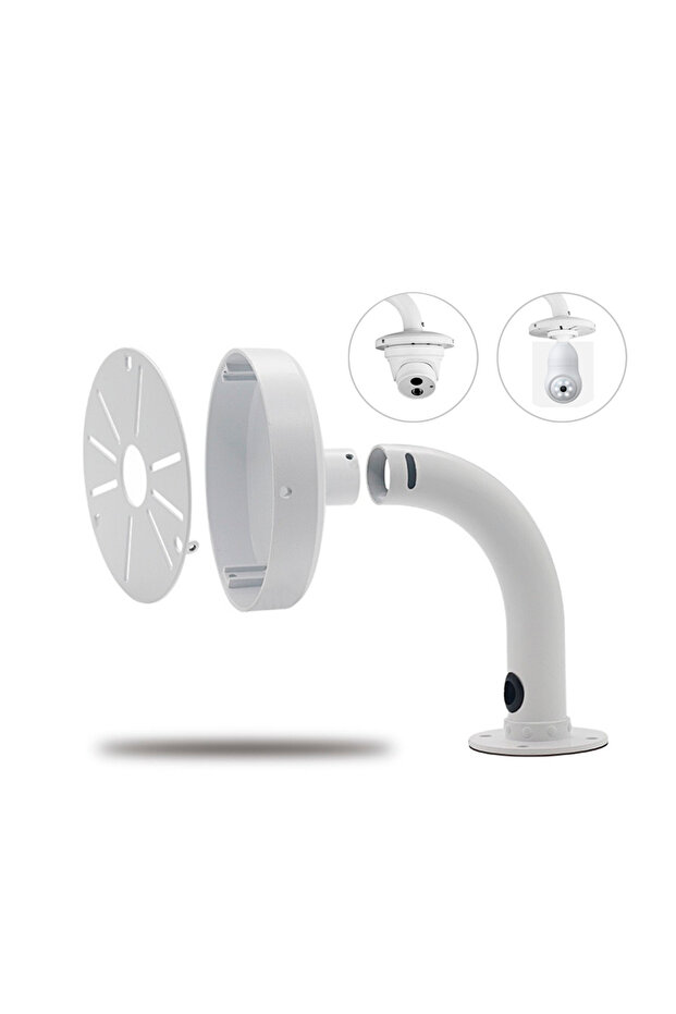 40cm L-Shaped Circular Fixed Cctv Camera Bracket - 1