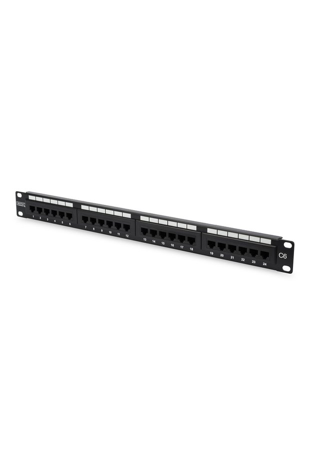 Digitus 1u 24port cat6 utp copper patch panel dn-91624u-cr