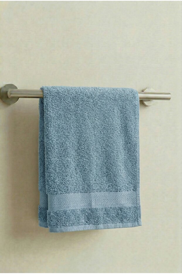 Nisa Blue Hand Towel - 50X90 Cm, 230Gr, 100% Cotton