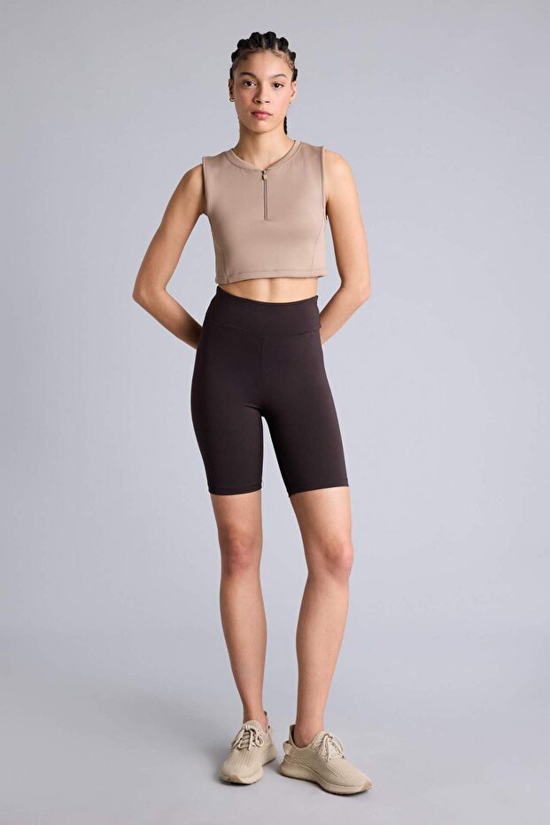 Biker Beli Saran Sporcu Leggings Z6741Az26Sp