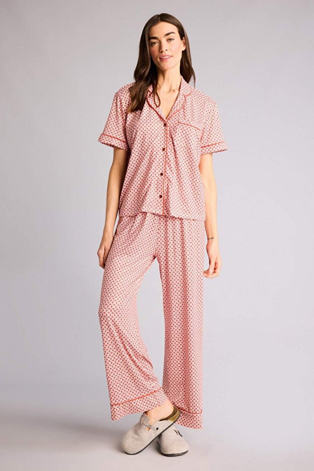 Patterned Softshell Pajama Set G7588Ax26Sp - 2