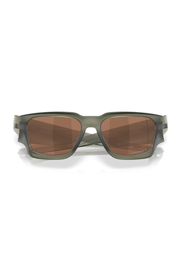 Sports Men's Polarized Sunglasses 0Oo9514 951405 Green Frame Brown Mirrored Glass