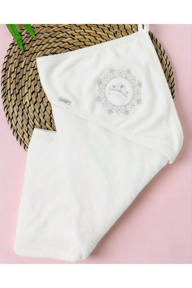 Crown Embroidered Prince - Princess Cotton Baby Towel L Baby Towel Eraser