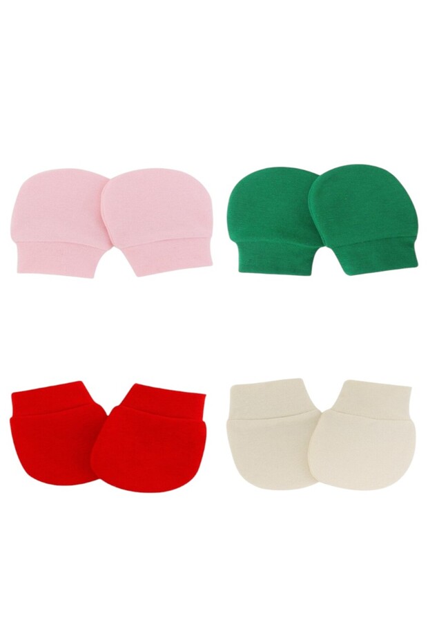 - 4 pcs Little Snuggles Mittens - 0M to 6M