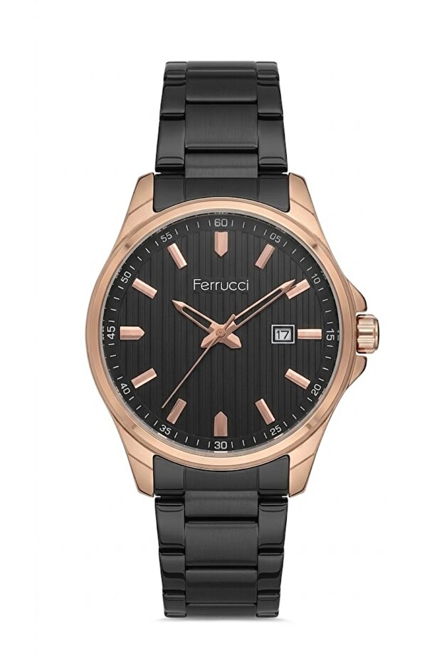 Black Color, Black Dial & Steel Case Men's Wristwatch