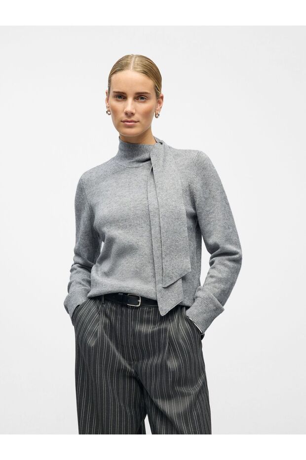 Strickpullover Schleifenverzierter - 1