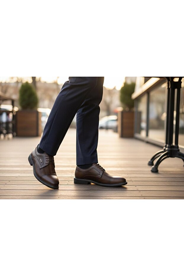 Byk Ata 155 Lazer Model Genuine Leather Stylish Comfortable Men's Shoes