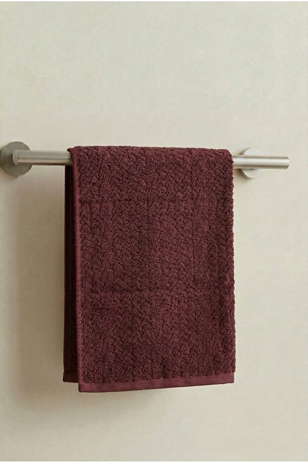 Melia Brown Hand Towel - 50X90 Cm, 230Gr, 100% Cotton