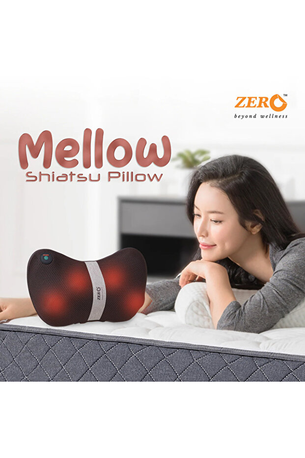 Mellow Shiatsu Pillow with Heat for Neck, Back & Shoulder Pain Relief
