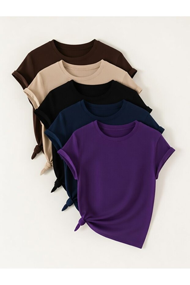 Unisex Brown Beige Black Navy Blue Purple Printed Design Tshirt