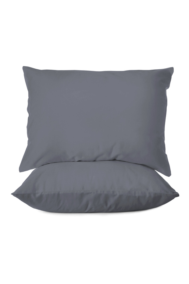 100% Cotton Satin 200 Tc (80 Thread) Set of 2 Pillowcases - 50X70 cm
