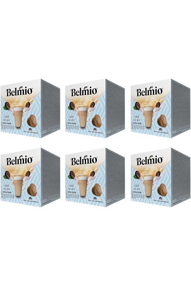 Cafe Au Lait Coffee Pods, Compatible with Dolce Gusto Machines Only, Intensity 8, Pack of 6