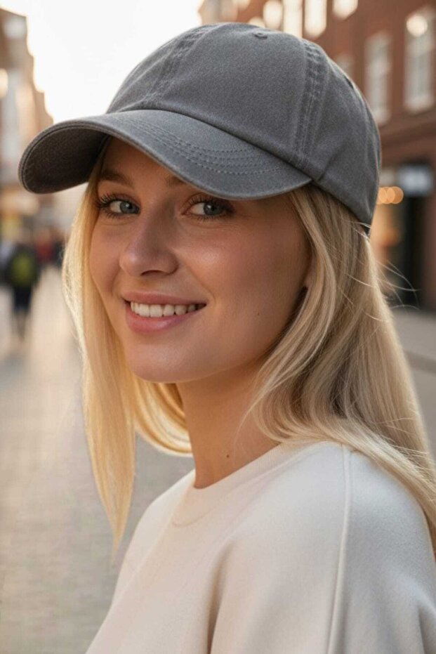 Women's Vintage 100% Cotton Adjustable Baseball Cap Hat