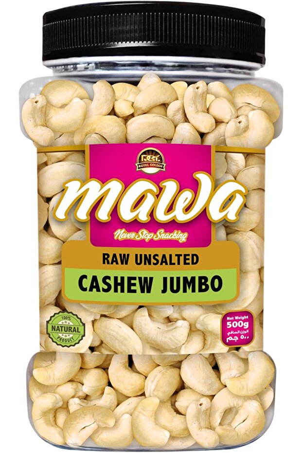 Raw Cashews Jumbo Unsalted 500g