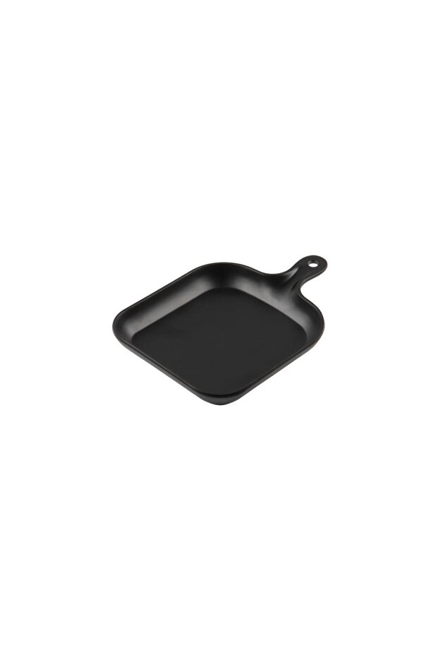 Presentation Plate with Handle Black 25.5X18.5X3 cm