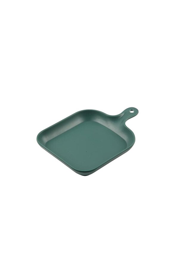 Presentation Plate with Handle Green 25.5X18.5X3 cm