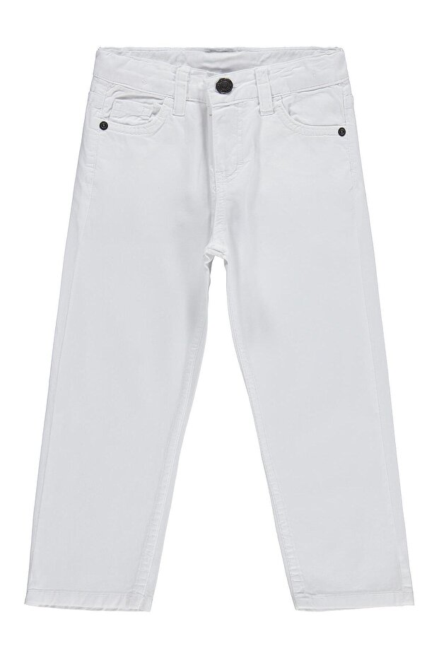 5 Pocket Basic Pants for 2-5 Years Old - White