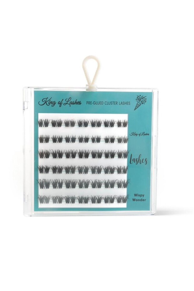 Press-On Pre-Glued Cluster Lashes, Wispy Wonder – Natural Volume Under Lash False Eyelashes