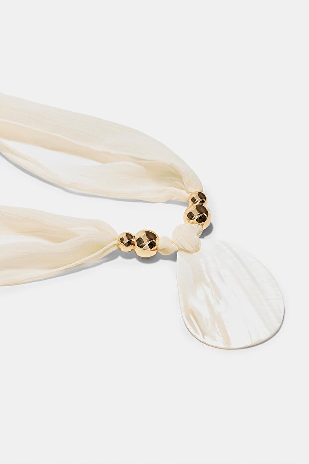 Sedefli dokuma kolye - 3