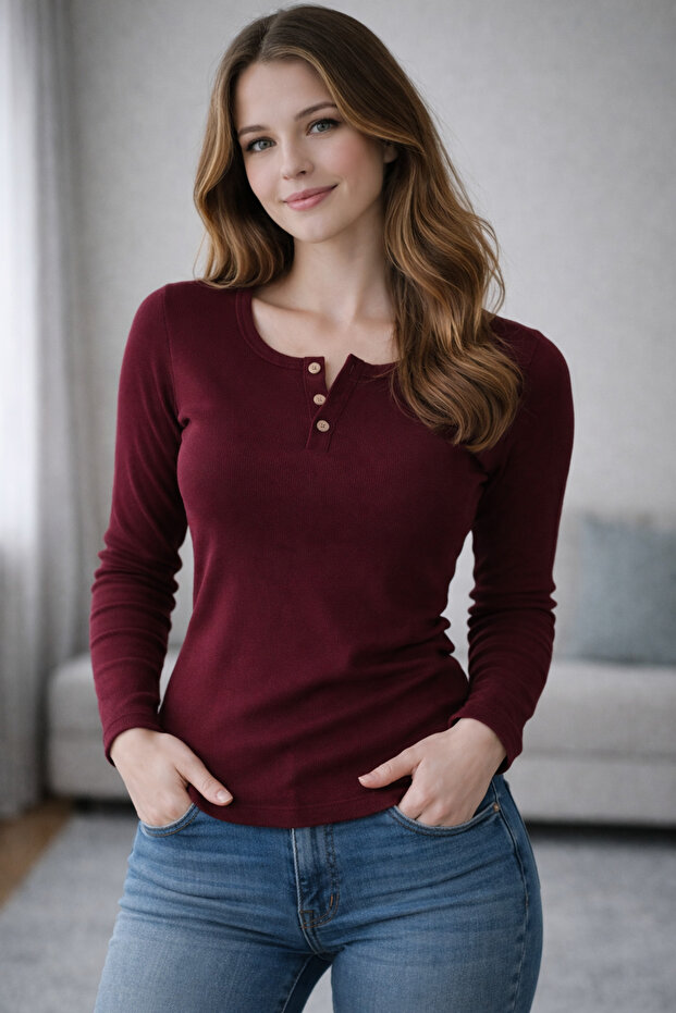 Women's Placket Camisole Blouse