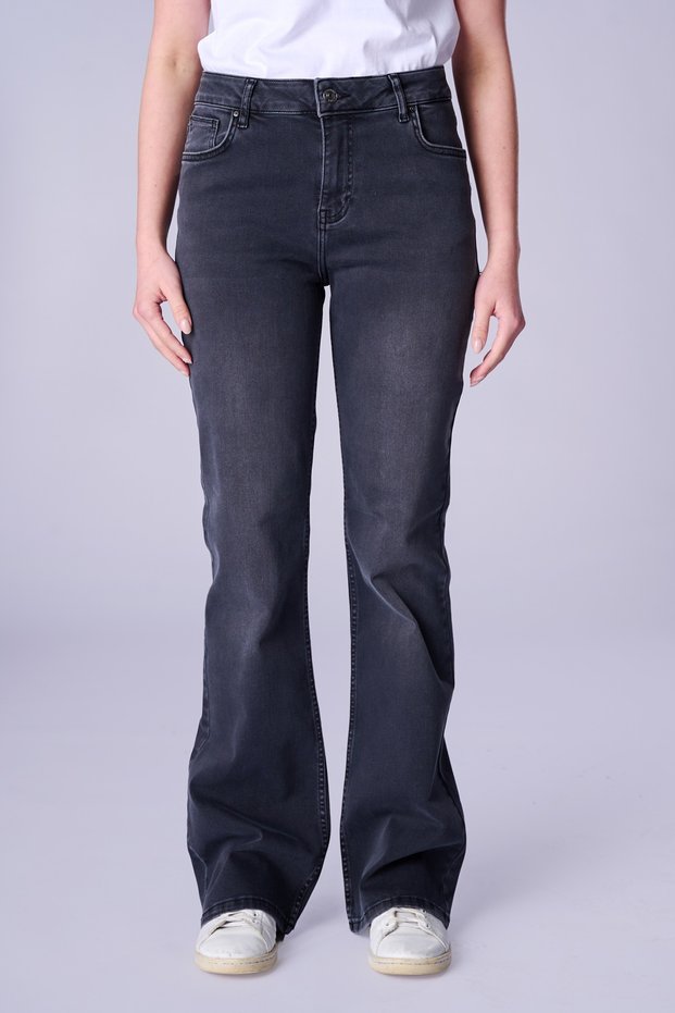 Women's High Waist Spanish Flare Lycra Jeans